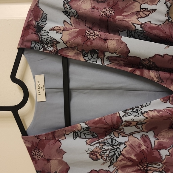 Babaton Wallace floral wrapped dress - Picture 3 of 5